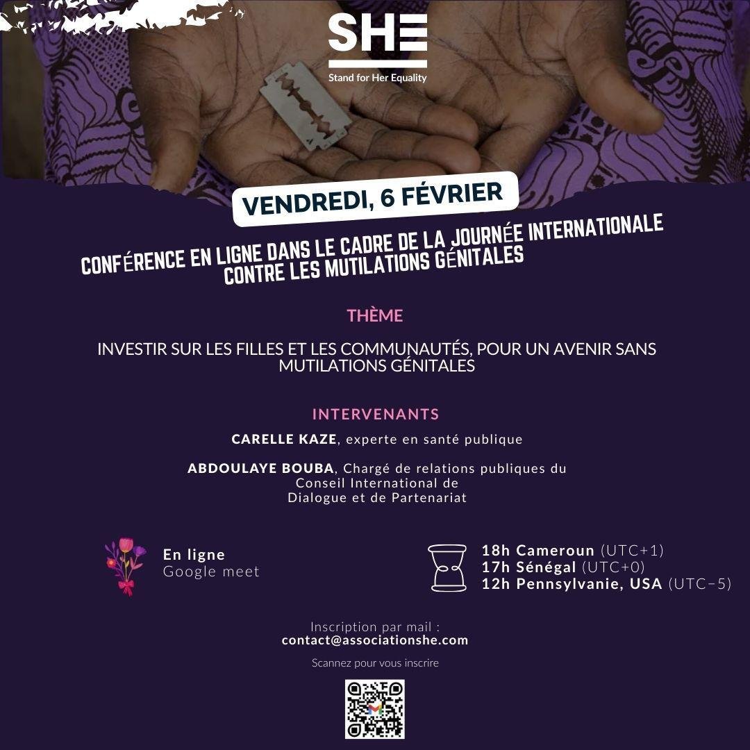 Conférence en ligne dans le cadre de la journéee internationale contre les mutilations génitales