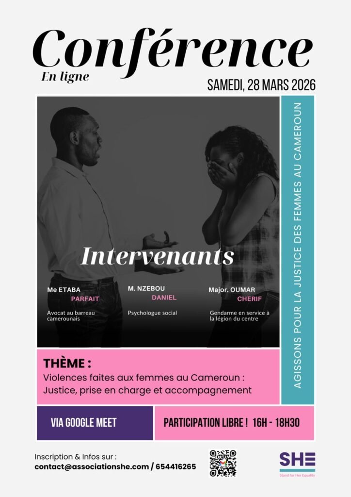 Conférence sur les violences faites aux femmes au Cameroun: Justice, prise en charge et accompagnement